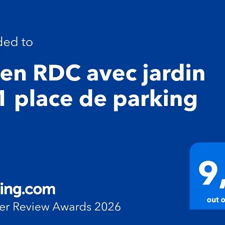 T3 En Rdc Avec Jardin Et 1 Place De Parking 公寓 *